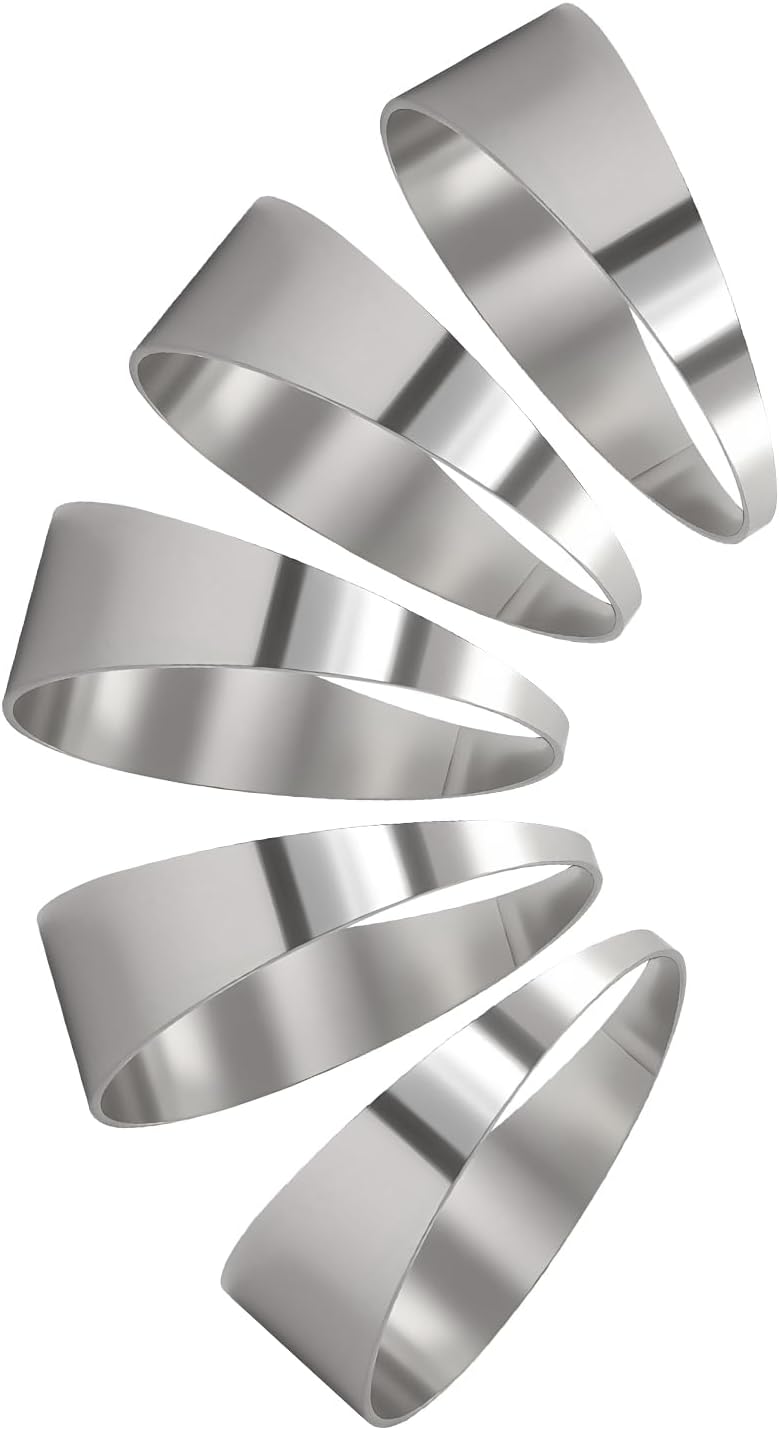 Foruly 1.75" 90-Degree Pie Cuts, 304 Stainless Steel Tight Radius (5-Piece Set) – Unwelded, Laser-Cut & Polished for High-Flow Performance - Image 1